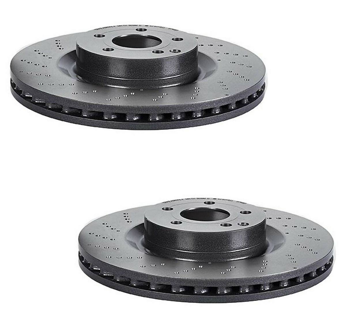 Mercedes Brakes Kit - Pads & Rotors Front and Rear (344mm/300mm) (Ceramic) 2115401717 - Brembo 3805537KIT